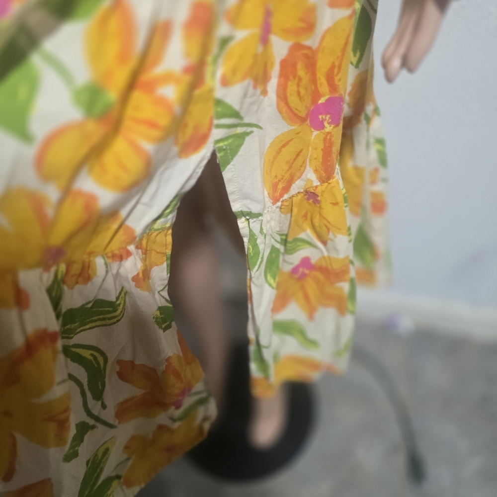 Rose & Olive Floral Yellow and Green Skirt Set - Picture 3 of 9
